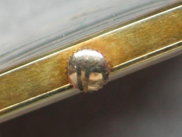 Vintage Quadratische Priosa Extra Herrenarmbanduhr 585er Gold 14 kt.