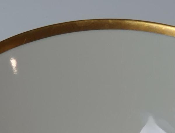 Vintage: Einzelgedeck J. Seltmann Vohenstrauß Kaffeetasse, Unterteller, Kuchenteller Goldrand