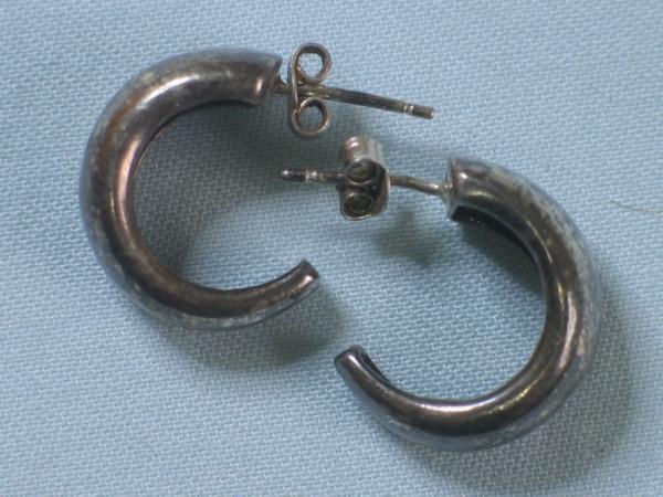 Ohrstecker Halbcreolen aus 925er Sterlingsilber Gewicht: ca. 5,9 Gramm