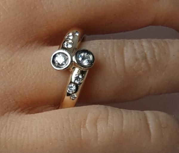 Diamantring mit über 0.52 ct. aus 585er Gelbgold, Größe 66, Gewicht: 4,5g