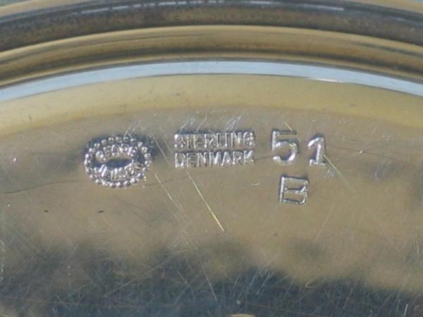 Georg Jensen Untersetzer aus 925er Sterlingsilber mit Verzierung, ca. 40,2 Gramm Gewicht: ca. 40,2g