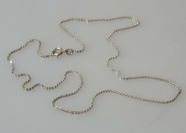 Venezianer Halskette aus 835er Silber, Länge 45 cm, Gewicht: 3,4g