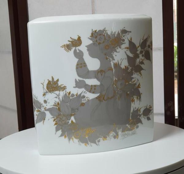 Vintage Große Rosenthal Vase -Prinzessin Oriental- goldverzierung - Rosenthal Studio Linie Björn Wiinblad