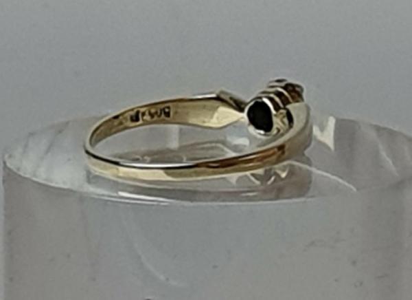 Diamantsolitär aus 585er Gold, Größe 59, Gewicht: 3,1g