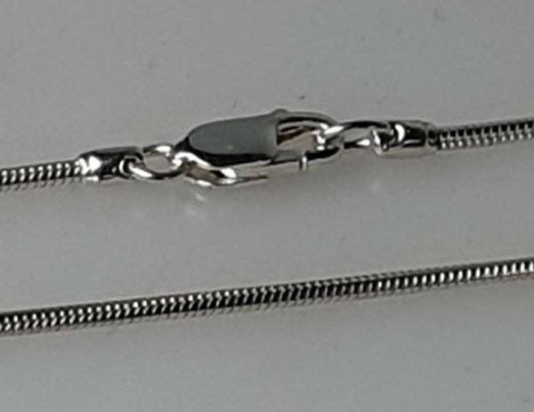 Schlauchkette aus 925er Sterlingsilber, Länge 40,5 cm, Gewicht: 7,2g