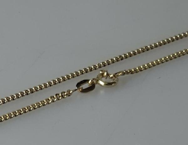 Panzerhalskette aus 333er Gelbgold, Länge 40 cm, Gewicht: 3,3g