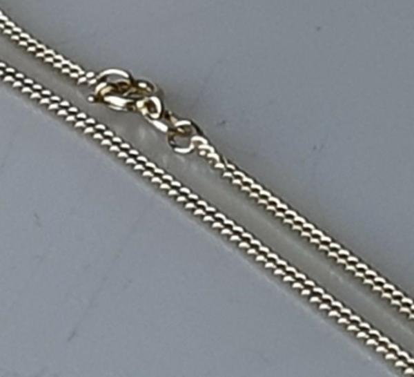 Panzerhalskette aus 333er Gelbgold, Länge 40 cm, Gewicht: 3,3g