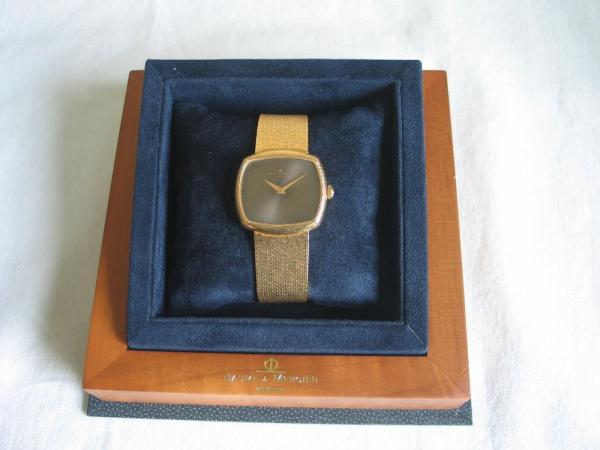 Vintage Armbanduhr Baume & Mercier aus 750er Gelbgold, Gewicht: 80,8g