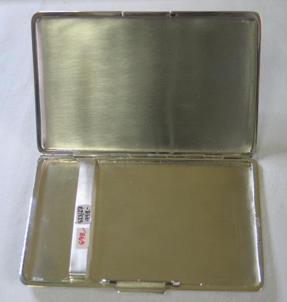 Zigaretten- Zigarrenenetui 925er Sterlingsilber Gewicht: ca. 175,4 Gramm