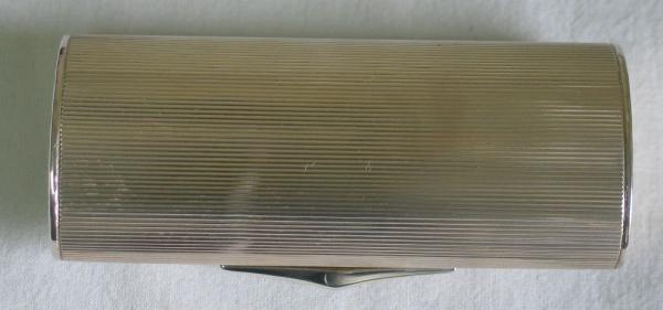 Vintage: Ovalrundes Zigarettenetui 835er Silber, Handarbeit Emil Brenk Gewicht: ca. 70,8 Gramm