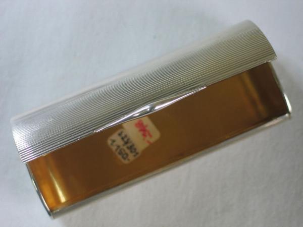 Vintage: Ovalrundes Zigarettenetui 835er Silber, Handarbeit Emil Brenk Gewicht: ca. 70,8 Gramm