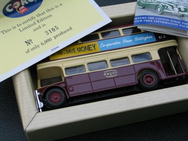 Corgi AEC Regent West Bridgeford Doppeldeckerbus, No. 3105 von 5000, 1:76