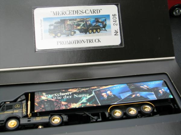 Herpa MB Promotion-Truck Mercedes Card Nr.2406 NL Fulda mit OVP Werbebox 1:87