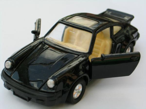Porsche 911 Turbo, Typ 993, schwarz, 1:38