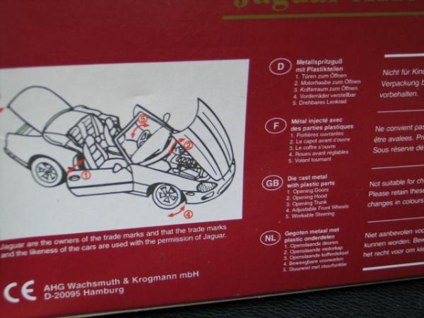 Jaguar XK-8 Roadster, green, 1:24 in OVP