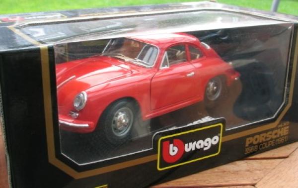Bburago Porsche 356B Coupe (1961), rot, 1:18 in OVP