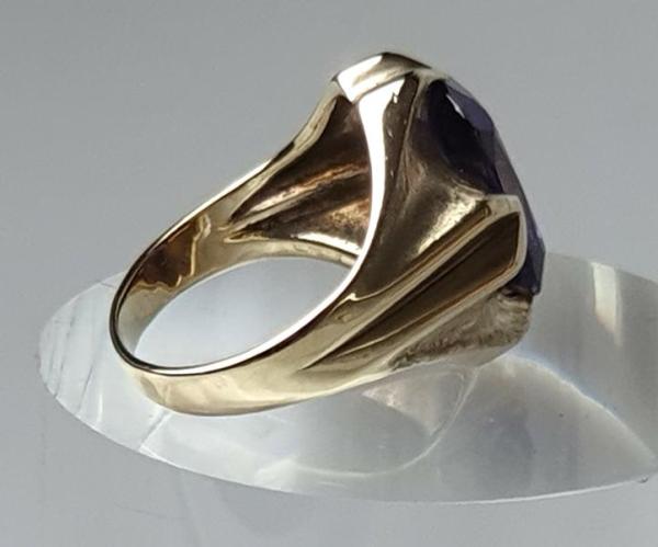 Amethyst Ring aus 333er Gold, Größe 54, Gewicht: 5,3g