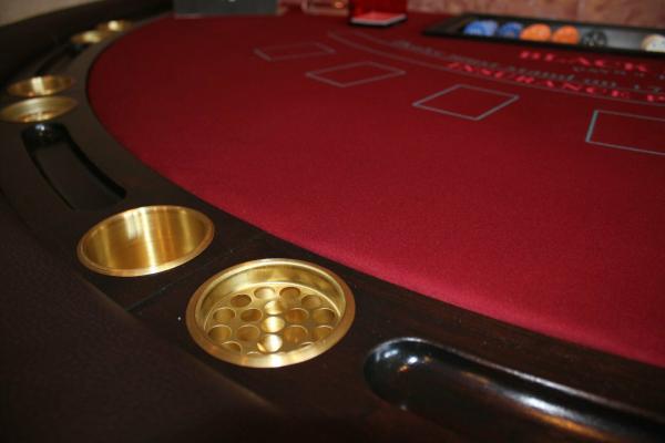 Original Blackjack Casinotisch aus einem europäischen Spielcasino, restauriert