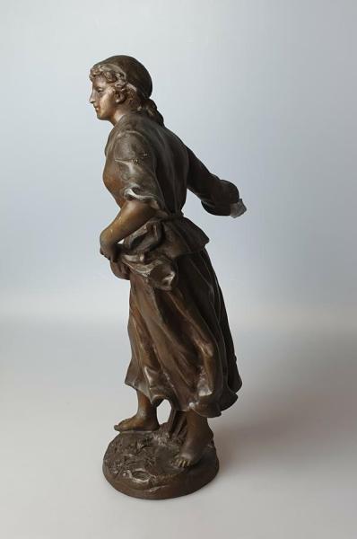 Bronzeskulptur "La Semeuse" von Èmile Bruchon (1806-1895)