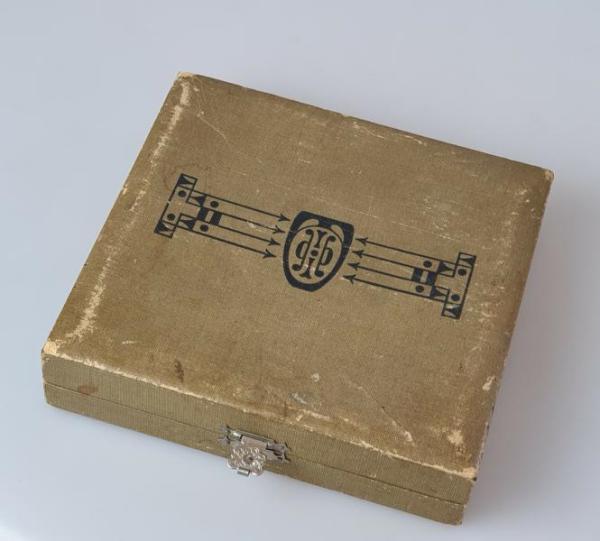 Antiksilber: 6x kleine Löffel, teilvergoldet, 800er Silber in Originalbox