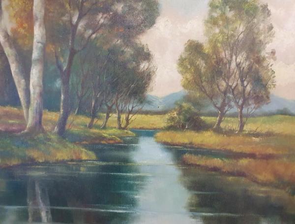 Ölgemälde "Landschaft" unbekannter Maler, Schätzpreis 1.000,- EUR