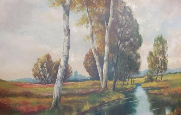 Ölgemälde "Landschaft" unbekannter Maler, Schätzpreis 1.000,- EUR