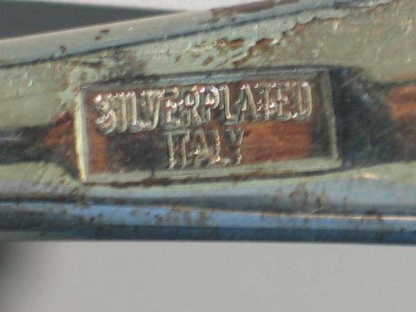 Salatbesteck 2-teilig, Italien, silver plated