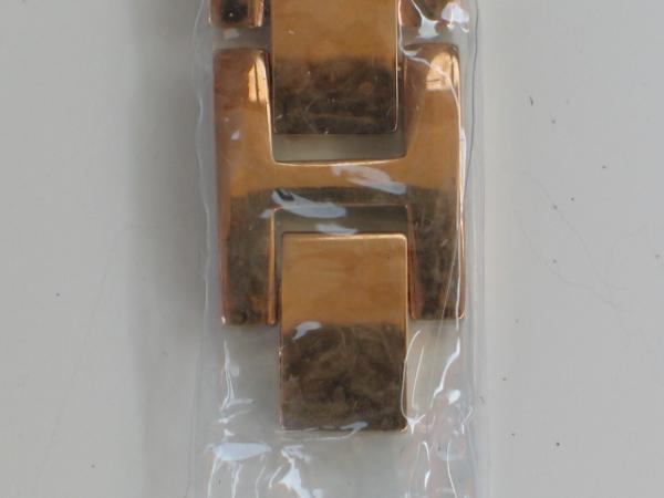 MC Damenuhr mit Schmucksteinbesatz und echt Leder/Metallband