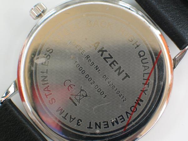 Akzent Herrenuhr mit Kunstlederband