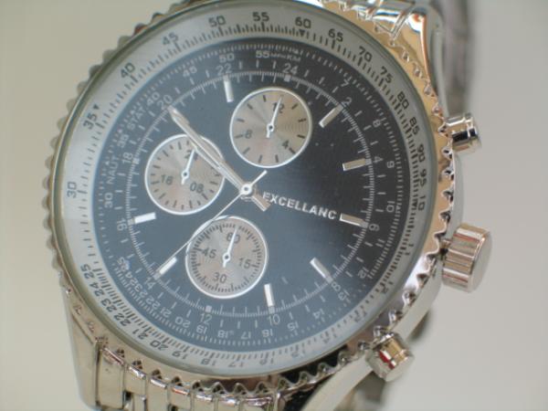 Excellanc Herrenuhr mit Metallarmband, Chronolook
