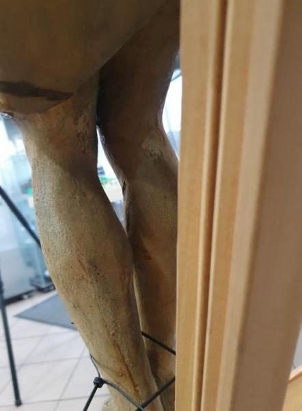 Holzskulptur "Jesus Christus" 18. Jh. Große Holzbildhauerei