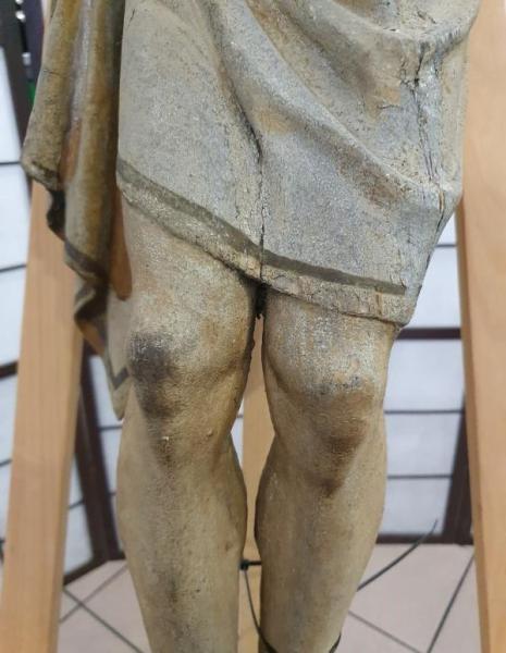 Holzskulptur "Jesus Christus" 18. Jh. Große Holzbildhauerei
