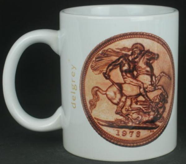 "Sovereign Elisabeth II Diadem" Kaffeebecher delgrey, 11 fl oz. Keramik weiß