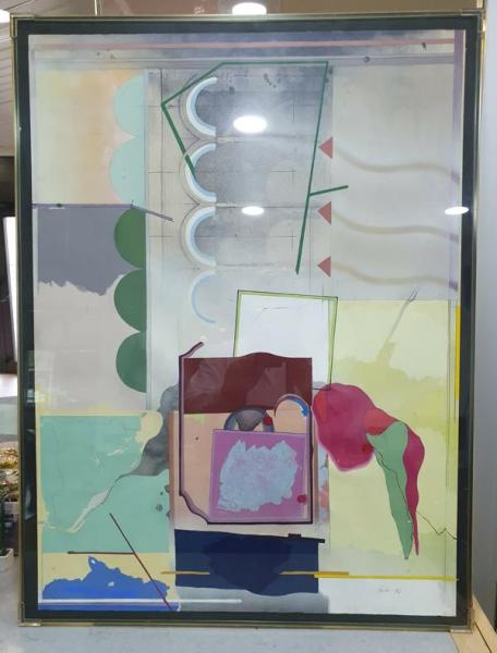 Künstler: Ole Fischer "ohne Titel", Abstrakt 1, Schätzpreis 2.640,- €
