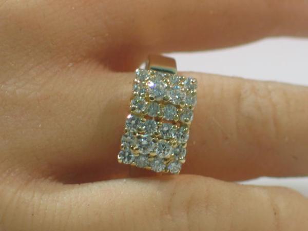 Eleganter Diamantring mit 0.84 ct. aus 585er Gelbgold, Größe 59, Gewicht: 6,1g
