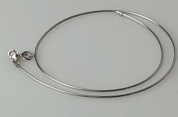 Schlangenkette Halskette aus 925er Sterlingsilber, Länge: 44,0 cm, Gewicht: 6,8g