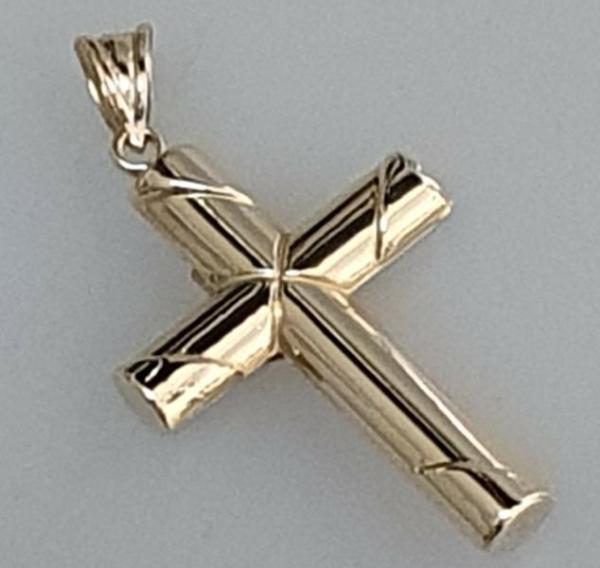 Anhänger "Jesus am Kreuz" aus 585er Gelbgold, Gewicht: 1,5g