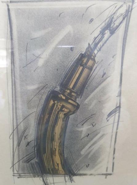 3x Farbzeichnungen betitelt, im Rahmen, unbekannter Künstler - Schätzpreis 1.080,- EUR