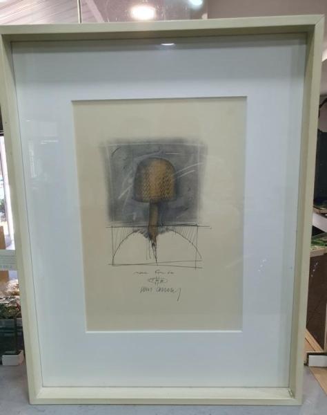 3x Farbzeichnungen betitelt, im Rahmen, unbekannter Künstler - Schätzpreis 1.080,- EUR