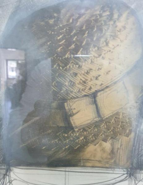 3x Farbzeichnungen betitelt, im Rahmen, unbekannter Künstler - Schätzpreis 1.080,- EUR