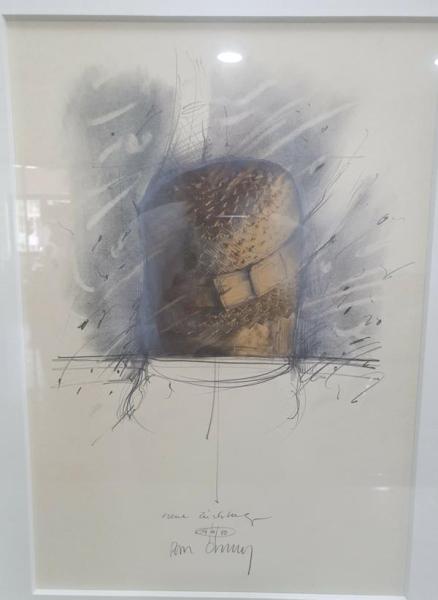 3x Farbzeichnungen betitelt, im Rahmen, unbekannter Künstler - Schätzpreis 1.080,- EUR