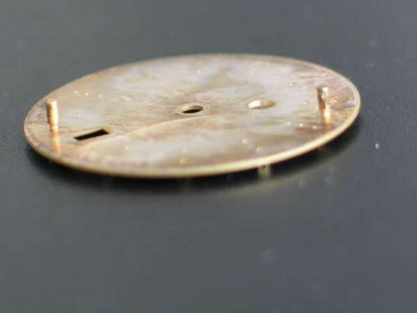 Original goldfarbenes Zifferblatt für Rolex Herren Datejust 36 mm in Alubox