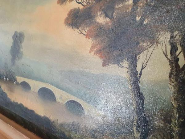 Ölgemälde "Der Tag beginnt" Künstler M. Schaeffer, Schätzpreis 600,- EUR