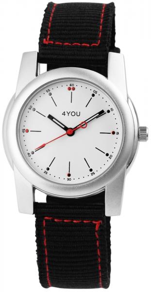 4You Damenuhr mit Textilarmband