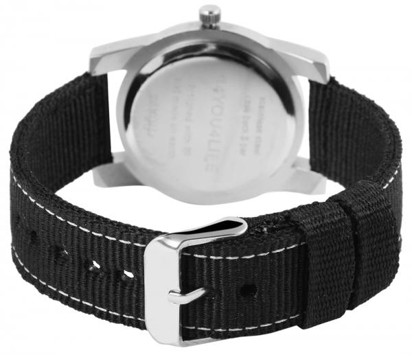 4You Damenuhr mit Textilarmband