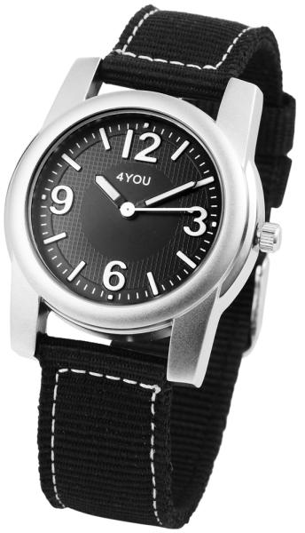 4You Damenuhr mit Textilarmband
