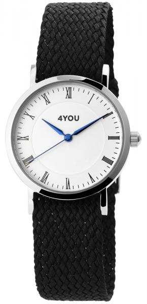 4You Unisexuhr mit Textilarmband