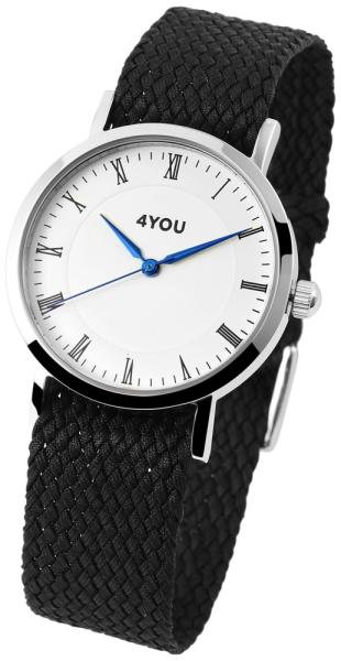 4You Unisexuhr mit Textilarmband