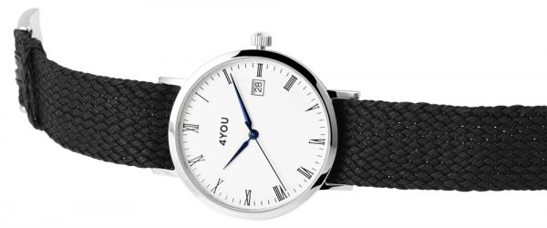 4You Unisexuhr mit Textilarmband