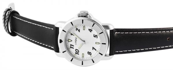 4You Herrenuhr mit Kunstlederband
